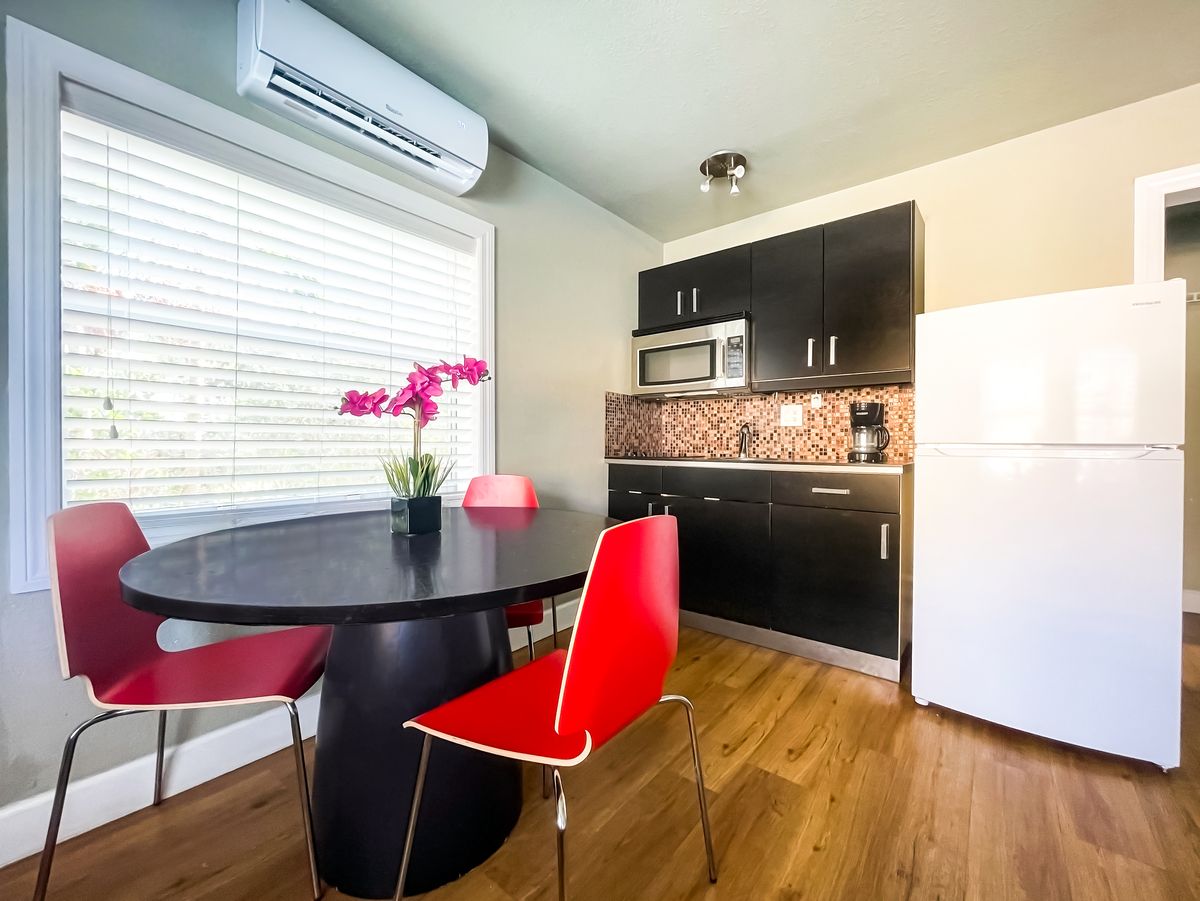Kitchen and table