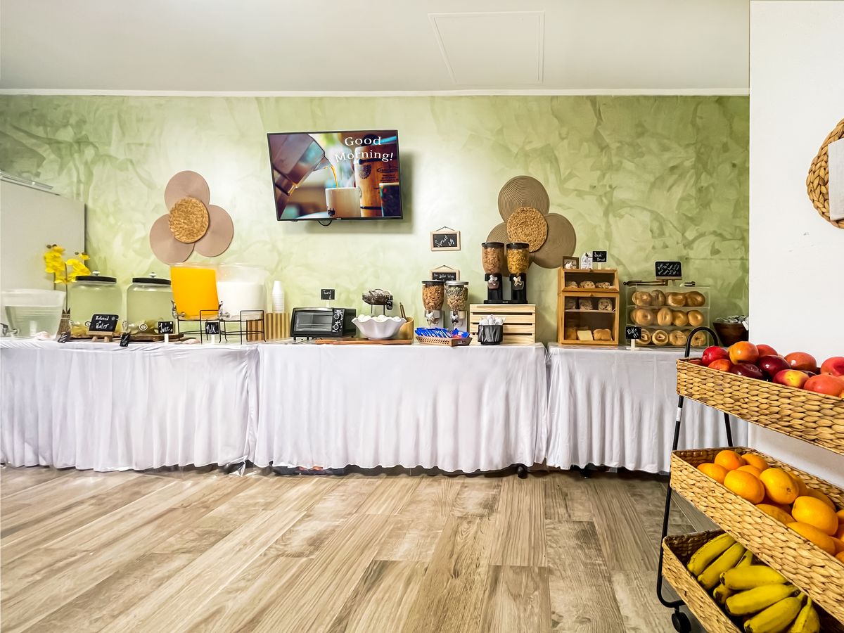 The breakfast station at Casa Pellegrino